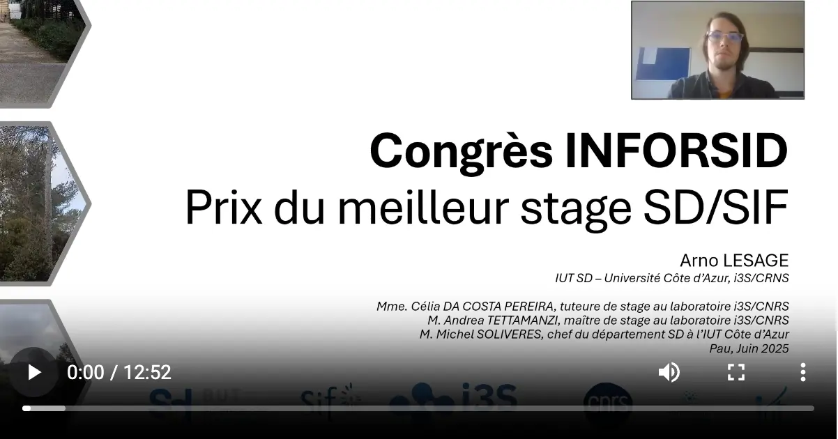 Prix SD–SIF 2025 : Lauréats du meilleur stage en science des données